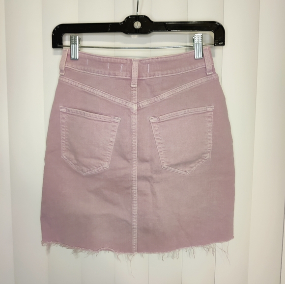 Hollister lilac denim miniskirt size 1 - Picture 2 of 3